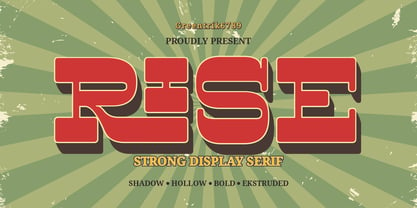 Rise Font Poster 1