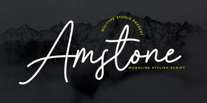 Amstone Font Poster 1