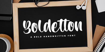 Boldetton Font Poster 1