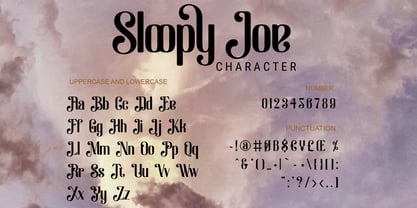 Sloopy Joe Font Poster 5