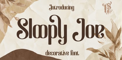 Sloopy Joe Font Poster 1