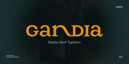 Gandia Font Poster 1