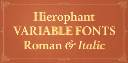 Hierophant Font Poster 14