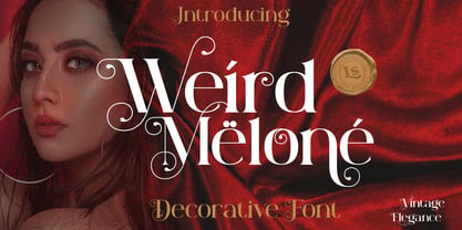Weird Melone Font Poster 1