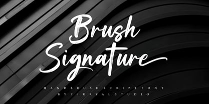 Brush Signature Fuente Póster 1