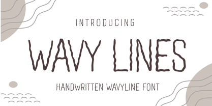 Wavy Lines Font Poster 1