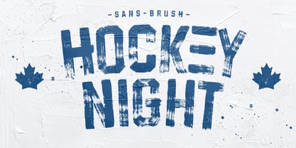 Hockeynight Sans Brush Fuente Póster 1