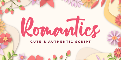 Romantics Font Poster 1