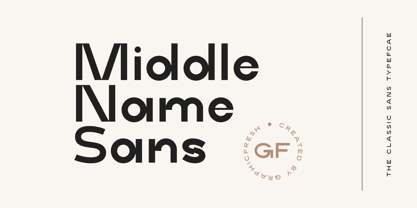 Middle Name Font Poster 1