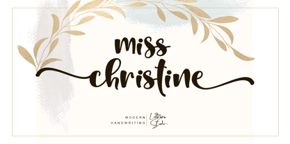 Miss Christine Font Poster 1