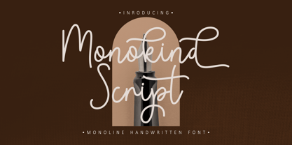 Monokind Script Font Poster 1