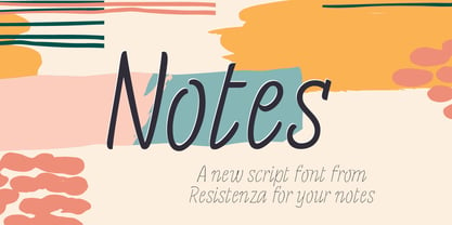 Notes Font Poster 1