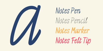 Notes Font Poster 6