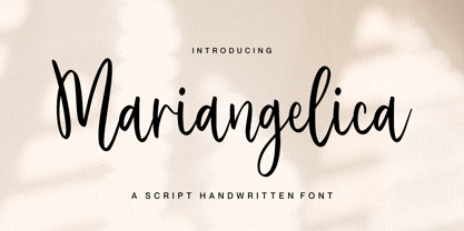 Mariangelica Font Poster 1