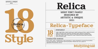 Relica Font Poster 6