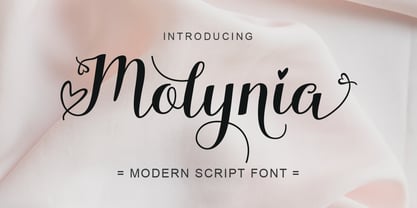 Molynia Script Font Poster 1