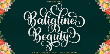 Baligline Beauty Font Poster 1