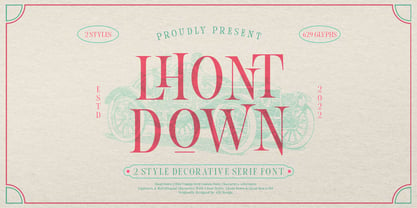 Lhont Down Font Poster 1