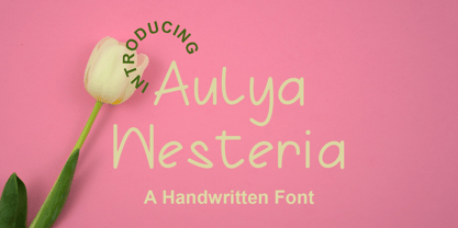Aulya Westeria Font Poster 1