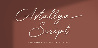 Astallya Script Font Poster 1