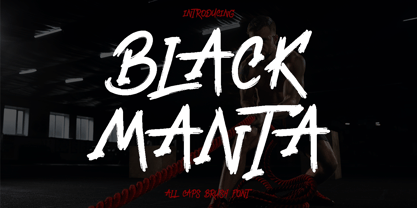 Black Manta Brush Font Poster 1