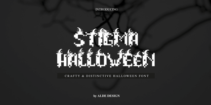 Stigma Halloween Font Poster 1