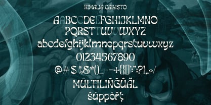 Himalia Callisto Font Poster 4