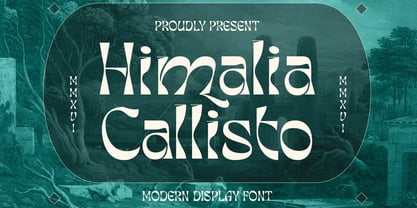 Himalia Callisto Font Poster 1