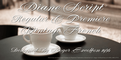 Diane Script Font Poster 4