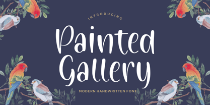 Painted Gallery Font Poster 1