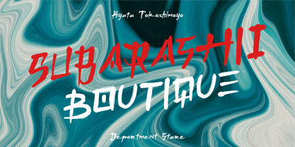 Onigashima Font Poster 6