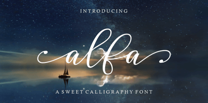 Alfa Script Font Poster 1
