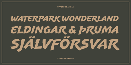 Uppercut Angle Font Poster 2