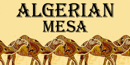 Algerian Mesa Font Poster 1
