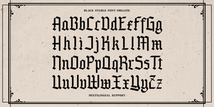 Black Stable Font Poster 6