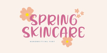 Spring Skincare Font Poster 1