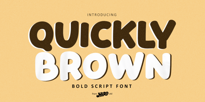 Quickly Brown Font Poster 1