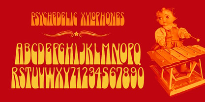 Psychedelic Xylophones Font Poster 2