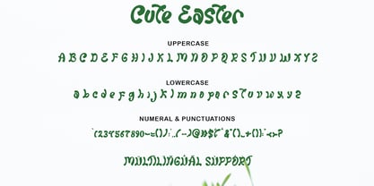 Cute Easter Font Poster 6