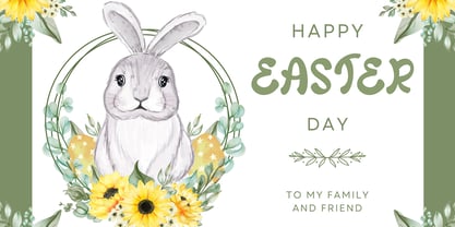 Cute Easter Font Poster 2
