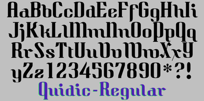 Quidic Font Poster 6