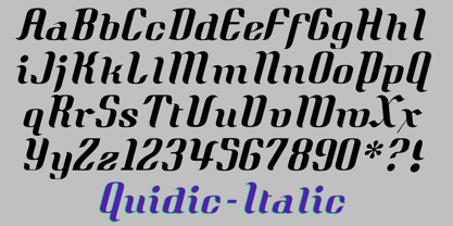 Quidic Font Poster 7