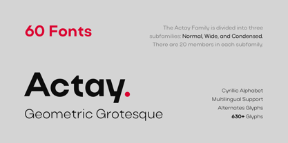Actay Font Poster 1