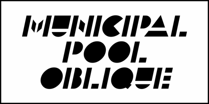 Municipal Pool JNL Font Poster 4