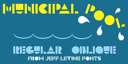 Municipal Pool JNL Font Poster 1
