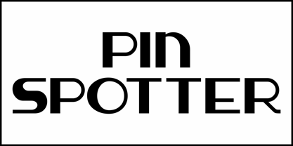 Pin Spotter JNL Font Poster 2