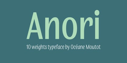 Anori Font Poster 1