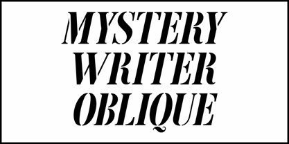 Mystery Writer JNL Font Poster 4