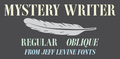 Mystery Writer JNL Font Poster 1