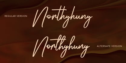 Northyhuny Font Poster 2